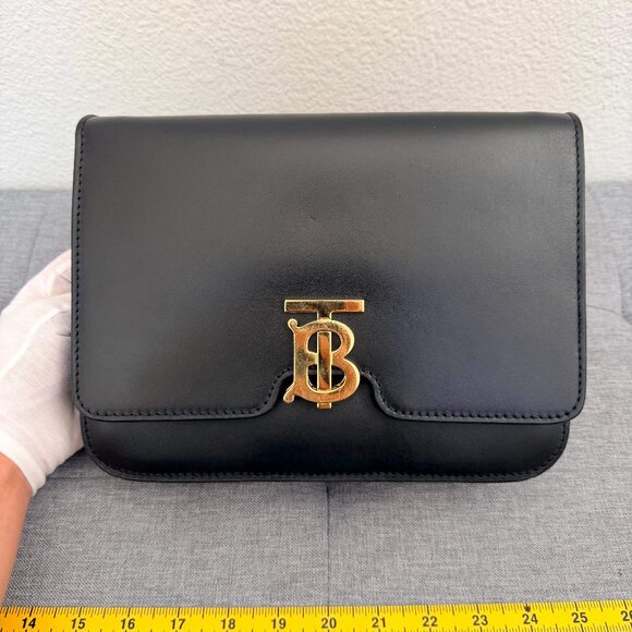 BURBERRY Handbags - BURBERRY TB Mini bags Leather Black Free Shipping | Duties Paid